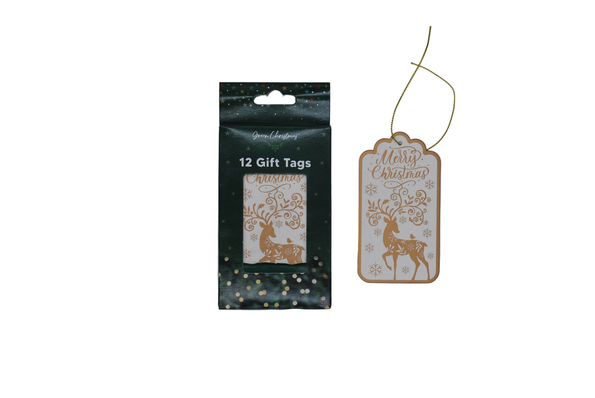 Geschenkanhänger Reindeer (12Stück)